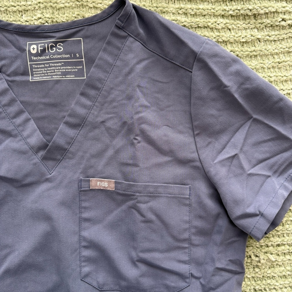 Figs Short Sleeve Scrub Top